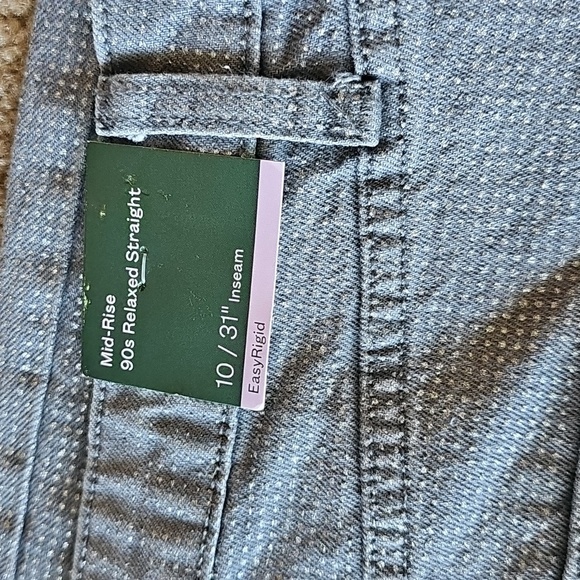 Women's Mid-Rise 90's Relaxed Straight Jeans - Wild Fable Gray Sparkley Size 10 - Picture 7 of 8